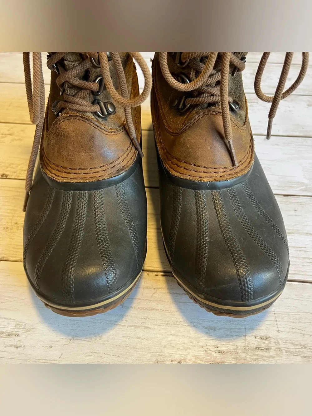 Sorel Womens Brown Winter Fancy Lace II Waterproof Winter Boot Size 8